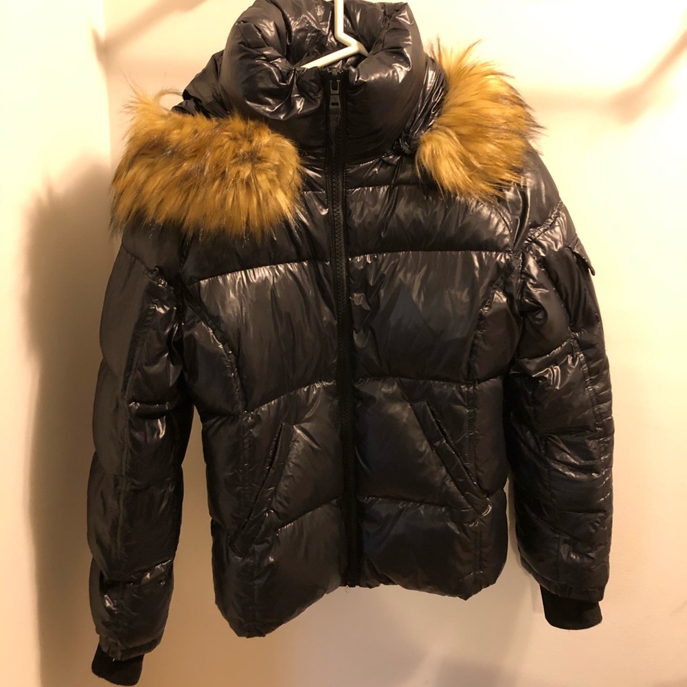 S13 Faux Fur Glossy Jacket